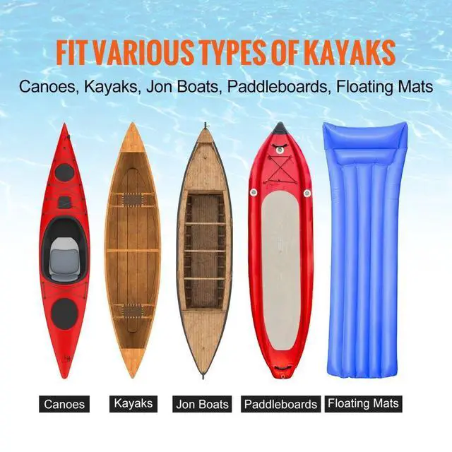 Alt view image 7 of 8 - VEVOR Heavy Duty Kayak Cart, 350lbs Load Capacity, Foldable Canoe Trolley Cart with 12'' Tires, Adjustable Carrier Width & Nonslip Support Foot, for Kayaks Canoes Paddleboards Float Mats Jon Boats