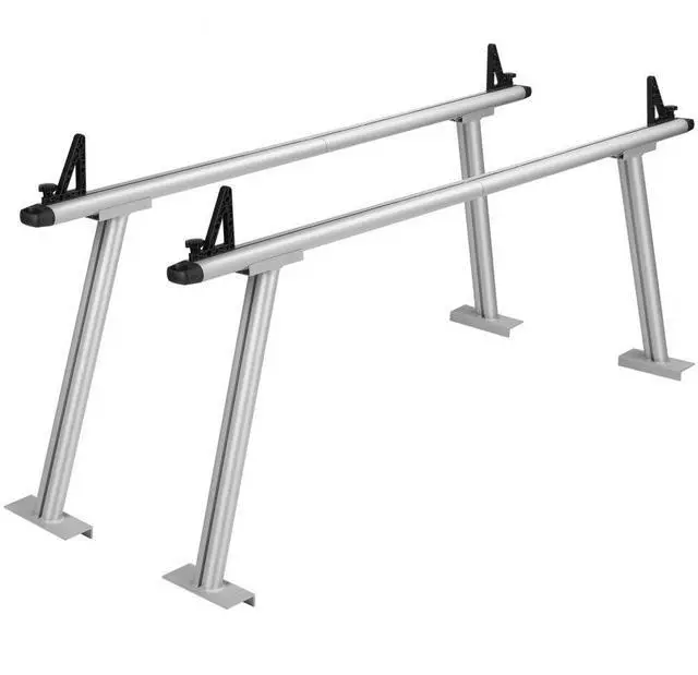 Alt view image 2 of 8 - VEVOR Truck Rack, 800 lbs Capacity, 71"x31" Aluminum Ladder Rack for Truck with 8 Non-Drilling C-clamps, Heavy Duty Truck Bed Rack Two-Bar Set for Kayak, Surfboard, Lumber, Ladder
