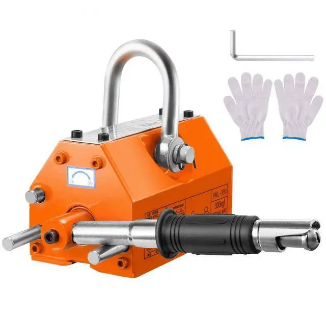 Alt view image 2 of 15 - VEVOR Magnetic Lifter, 660 lbs/300 kg Pulling Capacity, 2.5 Safety Factor, Neodymium & Steel, Lifting Magnet with Release, Permanent Lift Magnets, Heavy Duty Magnet for Hoist, Shop Crane, Block, Board