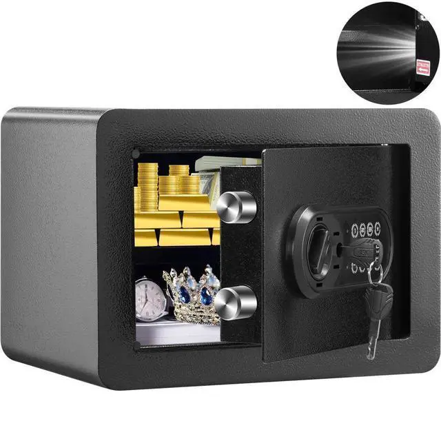 Main image of VEVOR Safe 0.5 Cubic Feet Home Safe Steel for Cash Gold 13.8 x 9.8 x 9.8 inch