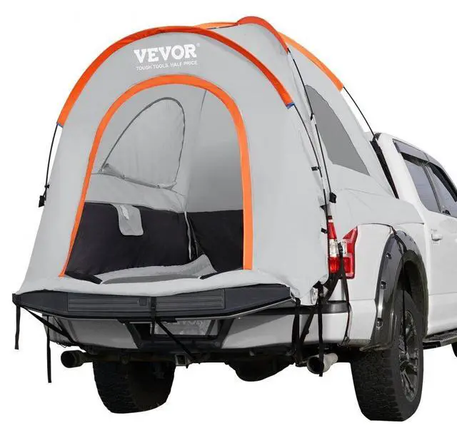 Main image of VEVOR Truck Bed Tent, 5.5'-6' Pickup Truck Tent with Rain Layer and Carry Bag, Waterproof PU2000mm Double Layer Truck Tent for Camping, Accommodate 2-3 Person, for Camping Traveling Outdoor Activities