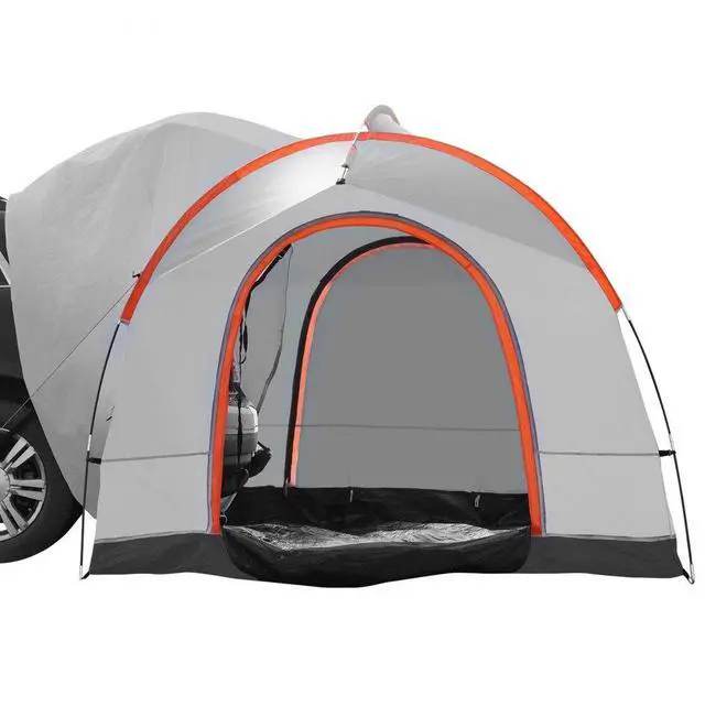 Main image of VEVOR SUV Camping Tent, 8'-8' SUV Tent Attachment for Camping with Rain Layer and Carry Bag, PU2000mm Double Layer Truck Tent, Accommodate 6-8 Person, Rear Tent for Van Hatch Tailgate