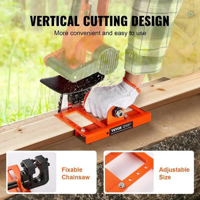 Alt view image 5 of 7 - VEVOR Chainsaw Mill, Vertical Lumber Cutting Guide with 2"-6" Cutting Width, Cast Iron Portable Timber Chainsaw Attachment, Lightweight Wood Timber Milling Attachment for Builders and Woodworkers