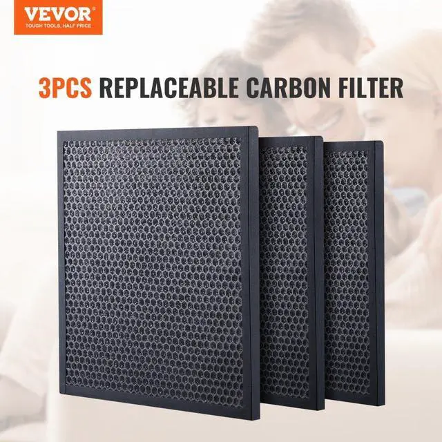 Alt view image 2 of 7 - VEVOR Active Carbon Filters, 3 Pack, 16'' x 19'' Air Filter Replacement, High-efficient Stage 2 Filters Compatible w/ BlueDri & VEVOR Scrubber, Air Purifiers, Water Damage Restoration Equipment