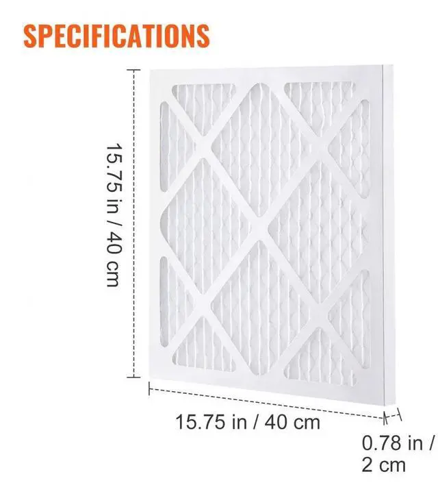 Alt view image 4 of 7 - VEVOR Protective Pre Filters, 5 Pack, 15.75'' x 15.75'' Air Filter Replacement, High-efficient Stage 1 Filters Compatible w/ BlueDri & VEVOR Scrubber, Air Purifiers, Water Damage Restoration Equipment