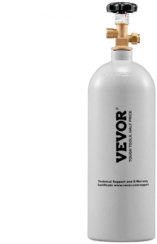 Main image of VEVOR 5 Lbs CO2 Tank Aluminum Gas Cylinder, Brand New CO2 Cylinder with Gray Spray Coating, CO2 Tank with CGA320 Valve, For Draft Soda Beer