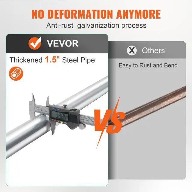 Alt view image 5 of 7 - VEVOR Cargo Bar, Ratcheting Cargo Bar Adjustable from 89" to 104", Heavy-duty Steel Cargo Stabilizer Bar with 309 lbs Capacity, Truck Bed Load Bar for Pickup Truck Bed, Trailer, Semi Trailer (4 pcs)