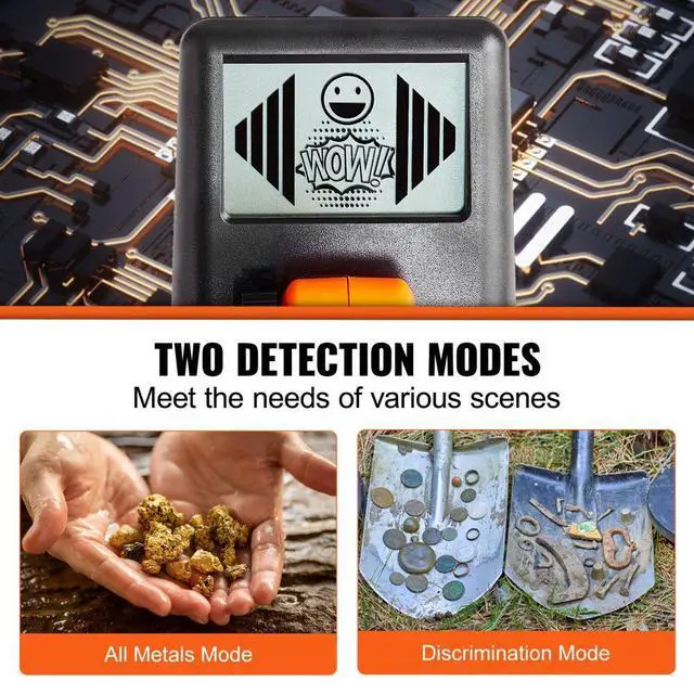 Alt view image 4 of 7 - VEVOR Metal Detector for Kids, 6 Inch, 25''-37'' Adjustable Gold Detector, IP68 Waterproof Search Coil with LCD Display Advanced DSP Chip, Lightweight for Junior & Youth Detecting Gold Coin Treasure