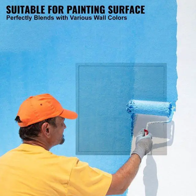 Alt view image 5 of 14 - VEVOR Access Panel for Drywall & Ceiling, 16 x 16 Inch Plumbing Access Panels, Reinforced Access Door, Heavy-Duty Steel Wall Hole Cover, Easy Install Removable Hinged Panel for Wiring & Cables, Silver