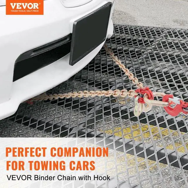 Alt view image 2 of 7 - VEVOR V-Chain Bridle, 9620 lbs Working Load Limit, 5/16'' x 3' G80 Tow Chain with RTJ Cluster Hooks, DOT Certified, Galvanized Coating Manganese Steel & D-Shackle, for Lifting & Moving Activities