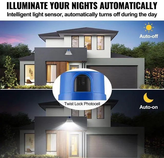 Alt view image 3 of 7 - VEVOR LED Barn Light, 50W 5500LM, Ultra Brightness 6000K Daylight, Dusk to Dawn Area Lights, Outdoor Security Flood Lighting, IP65 Waterproof for Outside Yard Street Garage Shed Patio, Wall/Pole Mount