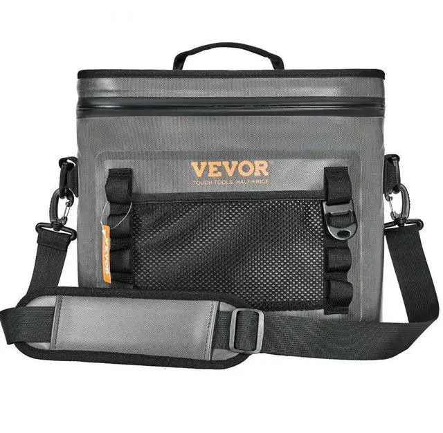 Main image of VEVOR Soft Cooler Bag, 24 Cans Soft Sided Cooler Bag Leakproof with Zipper, Waterproof Soft Cooler Insulated Bag, Lightweight & Portable Collapsible Cooler for Beach, Hiking, Picnic, Camping, Travel