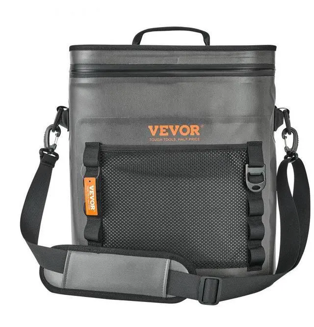 Main image of VEVOR Soft Cooler Bag, 30 Cans Soft Sided Cooler Bag Leakproof with Zipper, Waterproof Soft Cooler Insulated Bag, Lightweight & Portable Collapsible Cooler for Beach, Hiking, Picnic, Camping, Travel