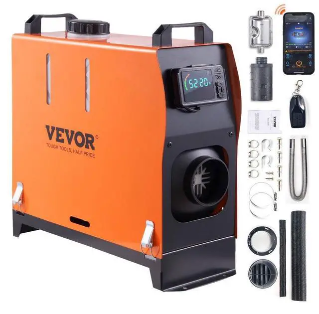 Main image of VEVOR Diesel Air Heater All-in-one 12V 5KW Bluetooth App LCD for Car RV Indoors