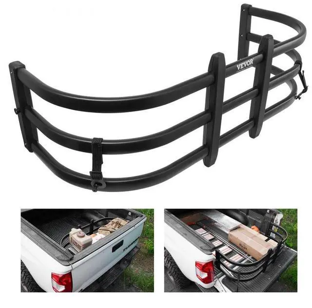 Main image of VEVOR Truck Bed Extender, Aluminum Retractable Tailgate Extender, 55.5"-68", Fits for Ford Super Duty, F150, Dodge Ram 1500/2500/3500, Toyota Tundra, Nissan Titan, Chevrolet Silverado, GMC Sierra