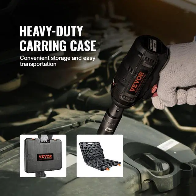 Alt view image 6 of 7 - VEVOR 1/2" Drive Impact Socket Set, 65 Piece Socket Set SAE 3/8" to 1-1/4" and Metric 10-24mm, 6 Point Cr-V Alloy Steel for Auto Repair, Rugged Construction, Easy-to-Read Size Markings, Storage Case