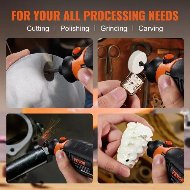 Alt view image 6 of 7 - VEVOR Rotary Tool Accessory Kit, 357PCS Accessories Kit, 1/8" Diameter Shank, Universal Fitment Power Rotary Tool Accessories Set for Grinding, Carving, Sanding, Cutting, Drilling