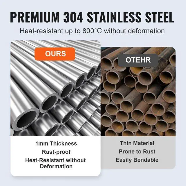 Alt view image 3 of 7 - VEVOR 6 x 18 inch Drop-in Fire Pit Pan, Rectangular Stainless Steel Fire Pit Burner, Natural & Propane Gas Fire Pan H-Burner 90,000 BTU for Indoor or Outdoor Use