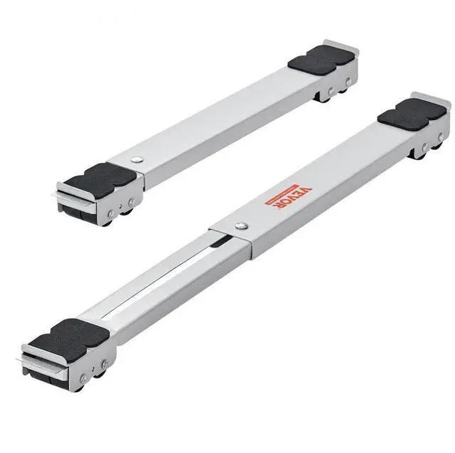 Main image of VEVOR Heavy Duty Furniture Appliances Rollers, 660 lbs Total Load, Extendable Appliance Rollers Mobile Washing Machine Base, Fridge Stand Dolly Movers for Refrigerators, Dryers, Dishwashers, White