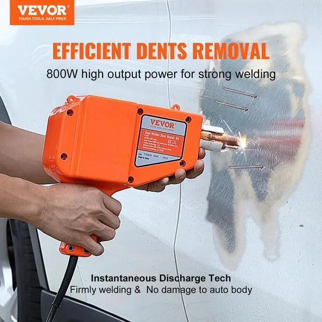Alt view image 2 of 7 - VEVOR Stud Welder Dent Repair Kit, 800W Spot Welder Stud with 5 Welding Mode, Auto Body Dent Welder Repair Machine with 13 Types of Welding Accessories for Car, Truck, Motorcycle Dent Repair