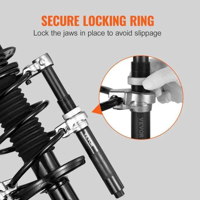 Alt view image 5 of 14 - VEVOR Coil Spring Compressor Tool, 2 pcs Heavy Duty Macpherson Strut Spring Compressor Set, 2646 lbs Strut Spring Compressor with Safety Bracket and Carrying Case, for Car Truck ATV UTV