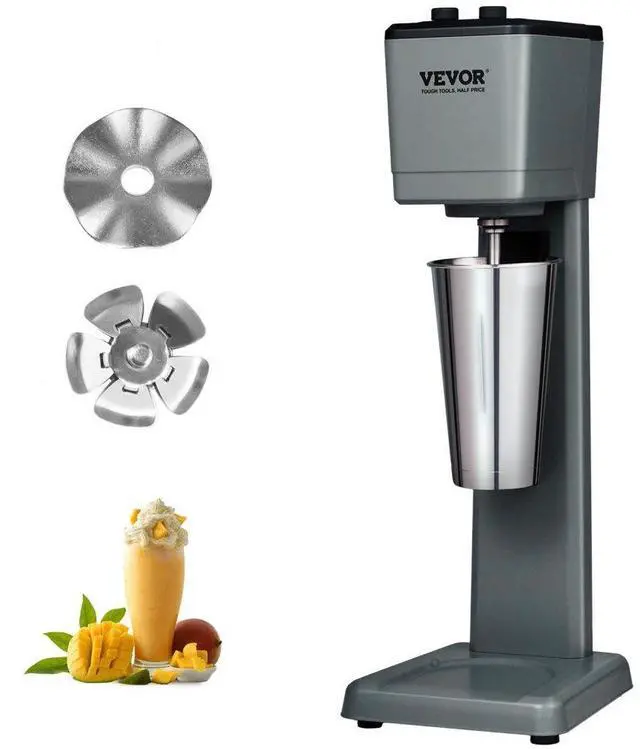 Main image of VEVOR Milkshake Maker Machine, 375W Commercial Milk Shake Maker Mixer, Single Head Drink Mixer Blender Machine, 3-Speed Milkshake Blender with 27.7oz Stainless Steel Cup for Commercial