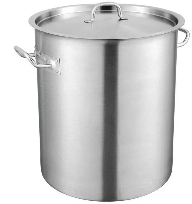 Main image of VEVOR Stainless Steel Stockpot, 42 Quart Large Cooking Pots, Multipurpose Cookware Sauce Pot with Lid & Handle, Heavy Duty Commercial Grade Stock Pot, Sanding Treatment, for Large Groups Events Silver