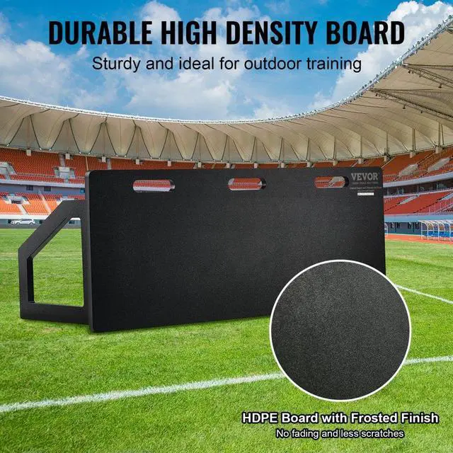 Alt view image 4 of 14 - VEVOR Soccer Rebounder Board, 45"X18" Portable Soccer Wall with 2 Angles Rebound, Foldable HDPE Kickback Rebound Board, Soccer Training Equipment for Kids and Adults, Passing & Shooting Practice