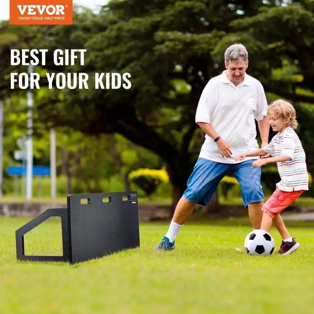Alt view image 7 of 14 - VEVOR Soccer Rebounder Board, 45"X18" Portable Soccer Wall with 2 Angles Rebound, Foldable HDPE Kickback Rebound Board, Soccer Training Equipment for Kids and Adults, Passing & Shooting Practice