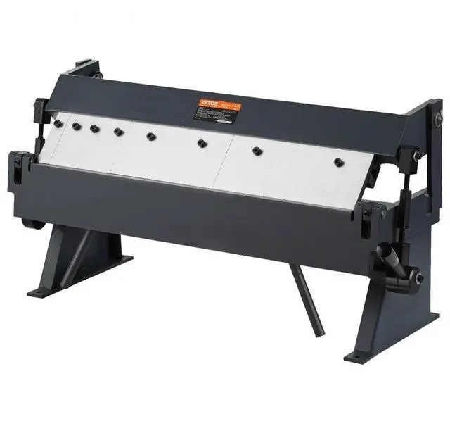 Main image of VEVOR Box and Pan Brake, 24-Inch, 0-130 Degrees Sheet Metal Bending Brake, Portable Metal Bender with 20 Gauge Low Carbon Steel 14 Gauge Aluminum Capacity, 5 Adjustable Fingers for Metal Bending