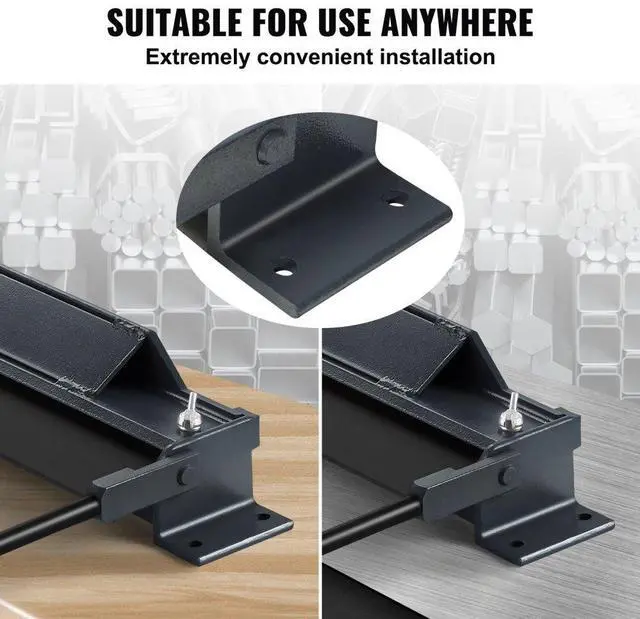 Alt view image 5 of 14 - VEVOR Box and Pan Brake, 36-Inch, 0-130 Degrees Sheet Metal Bending Brake, Portable Mini Metal Bender with 20 Gauge Low Carbon Steel 14 Gauge Aluminum Capacity Power Handle, for Metal Bending