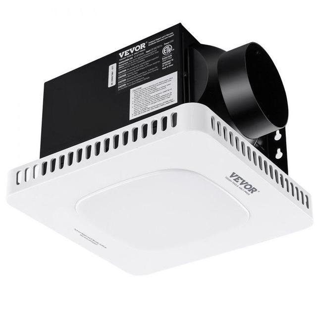 Main image of VEVOR Bathroom Exhaust Fan, 110 CFM High-Efficiency Ventilation, 1.5sones Low Noise Operation All-Copper Motor, Energy-Saving Bathroom Ceiling Fan, Need For Attic Access, For Various Ceilings