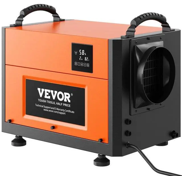 Main image of VEVOR 125 Pints Commercial Dehumidifier with Drain Hose for Crawl Spaces  Basements Warehouse & Job Sites  Large Capacity Dehumidifier for Water Damage Restoration  Auto Defrost  CSA Listed
