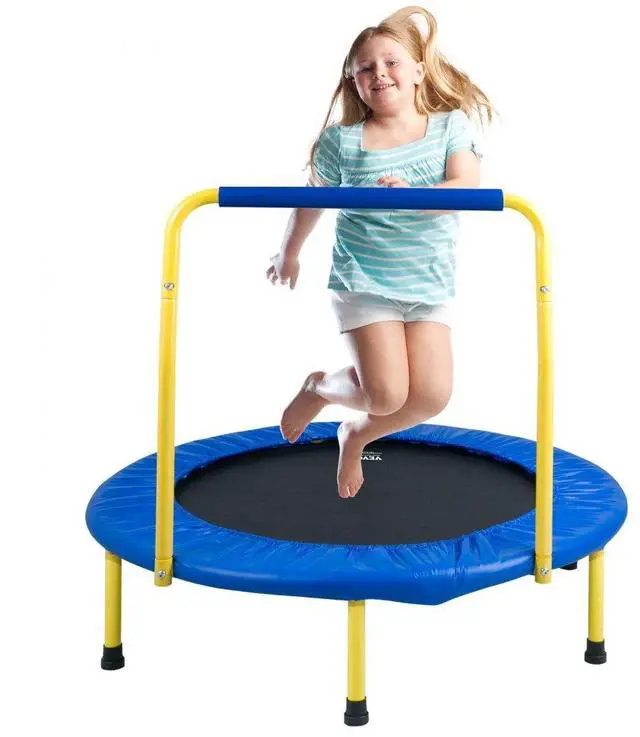 Main image of VEVOR 3FT Trampoline for Kids Indoor/Outdoor Foldable Baby Toddlers Trampoline