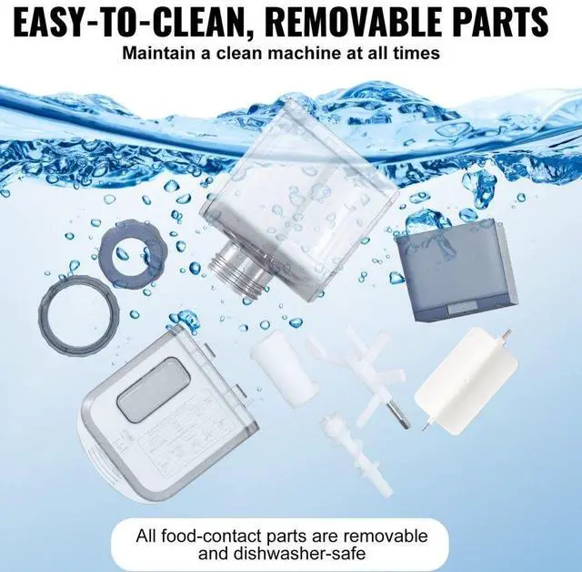 Alt view image 5 of 7 - VEVOR Electric Pasta Maker, 150W Automatic Noodle Maker Machine with 8 Pasta Shapes, 4 Intelligent Modes, 500g Flour Capacity Pasta Maker Machine with Measuring Cups, Cleaning Brush for Home Kitchen