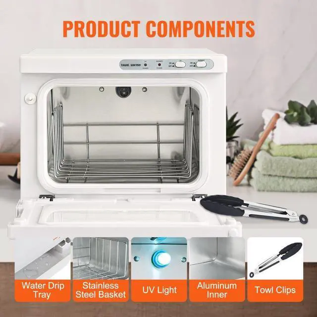 Alt view image 5 of 7 - VEVOR Hot Towel Warmer, 8L Spa Hot Towel Warmer Cabinet, 2-in-1 Towel Warmer with Stainless Steel Rack, Holds up to 16 Towels, All-round Heating for Facials, SPA, Massage, Salon, Bathroom, Esthetician