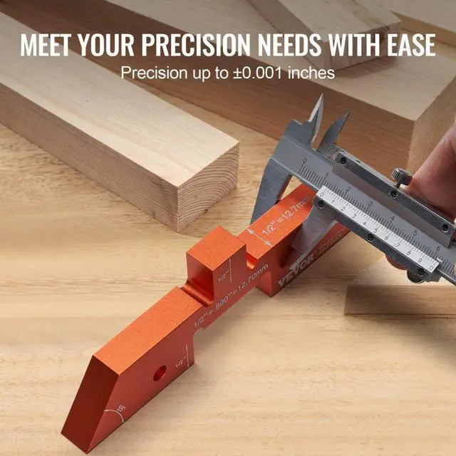 Alt view image 3 of 7 - VEVOR Router Table Setup Bars, 14 pcs, Precision Aluminum Setup Blocks Height Gauge Set, with Laser Engraved Size Markings Storage Case, Measuring Depth Height Angle, for Router Table Saw Accessories