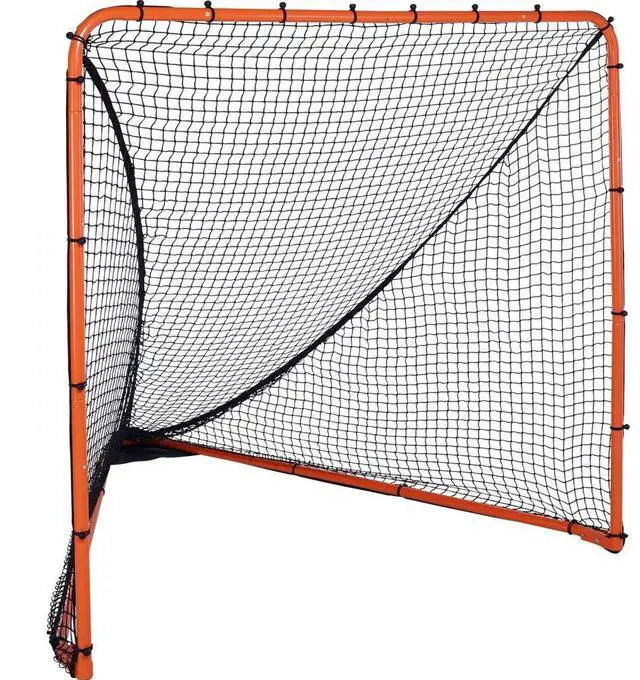 Main image of VEVOR Lacrosse Goal, 6' x 6' Lacrosse Net, Folding Portable Backyard Lacrosse Training Equipment, Steel Frame Training Net, Quick & Easy Setup Lacrosse Goal, Perfect for Youth Adult Training, Orange