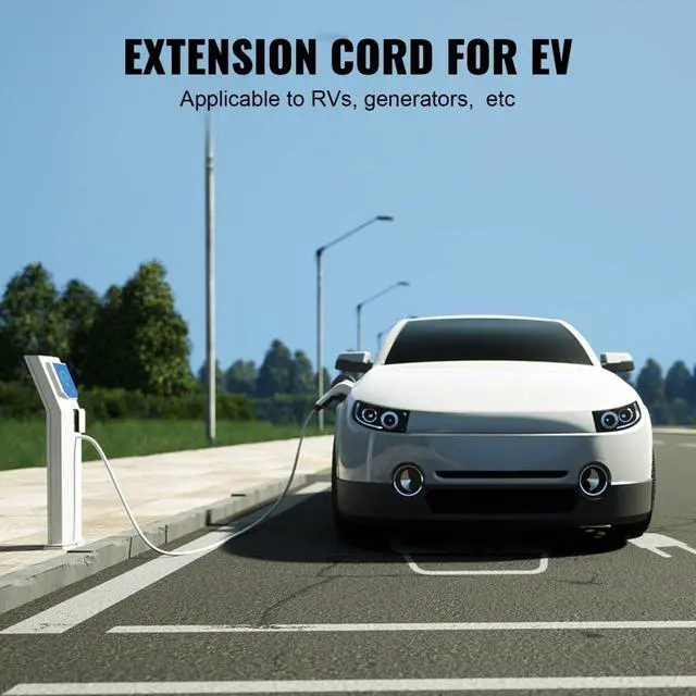 Alt view image 7 of 14 - VEVOR 25 ft RV Extension Cord, 30 Amp, Heavy Duty STW RV Power Cord, NEMA TT-30R Female NEMA TT-30P Male Plug, with LED Indicator Handle 15A Adapter, for RVs, trams, generators, campers, ETL Listed