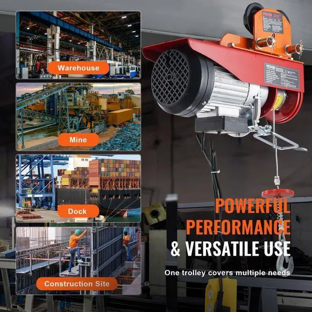 Alt view image 6 of 7 - VEVOR Electric Hoist Manual Trolley, 1100 lbs/0.5 Ton Capacity for PA200 PA250 PA300 PA400 PA500, Push Beam Trolley with Dual Wheels, 2.36"-4.72" Adjustable Flange Width for Straight Curved I Beam