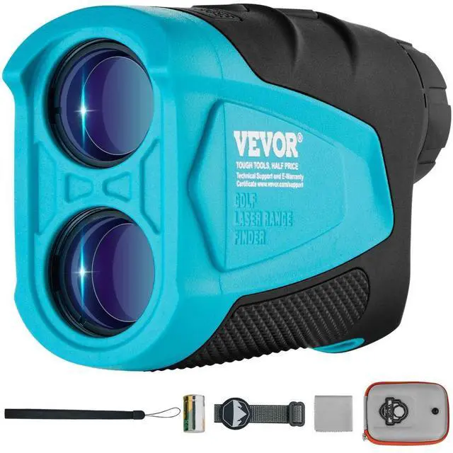 Main image of VEVOR Golf Rangefinder, 1300 Yards Laser Golfing Hunting Range Finder, 6X Magnification Distance Measuring, Golfing Accessory with External Magnet Mount, High-Precision Flag Lock, Slope, and Batteries