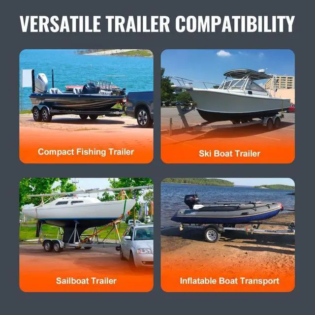 Alt view image 6 of 7 - VEVOR Marine Trailer Assistant, 27.6 Flexibly Adjustable Bunk Guide-Ons, Pair of Durable Steel Support Poles, Robust Roller Guide, Suitable for Ski Boats, Fishing Boats, or Sailboats 20