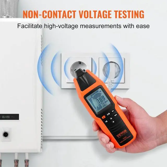 Alt view image 3 of 7 - VEVOR Underground Cable Locator, 3 FT Max. Detection Depth, 12 to 600V (NVC) Wire Tracer Break Detector Finder, 6561 FT Max.Detection Length for Electrical Circuits Pipelines Dog Fence Buried Cables