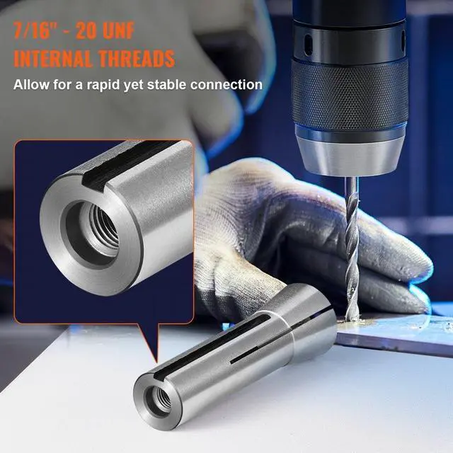 Alt view image 3 of 7 - VEVOR 13 pcs Precision R8 Collet Set, 1/8'' - 7/8'', 45# Alloy Steel Mill Collet Chuck 0.0012"/30m TIR with 13 Labeled Storage Boxes, for Milling Machine Drill Presses Boring Machine Machining Center