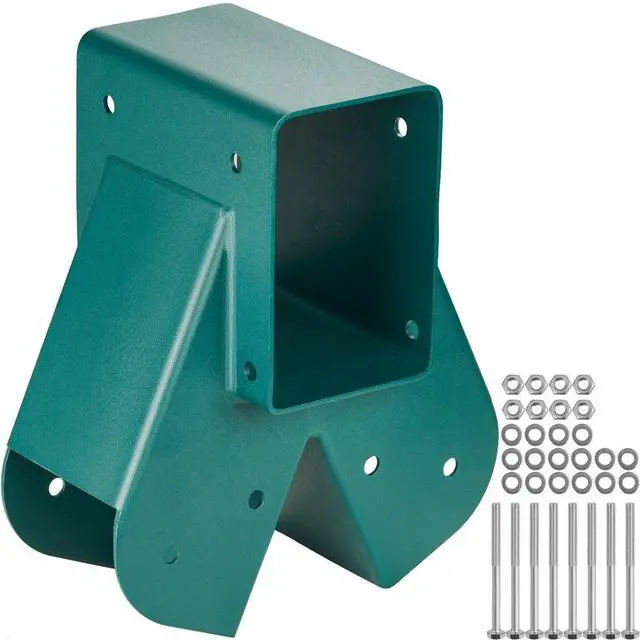 Main image of VEVOR A-Frame Middle Swing Set Brackets, Heavy Duty Carbon Steel Swing Set Hardware with Mounting Hardware, DIY Swing Set Bracket Swing Set Kit for 4x4 Legs & 4x6 Beam, Green