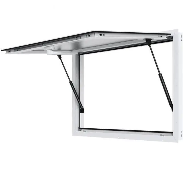 Main image of VEVOR Concession Window 36"x24", Aluminum Alloy Food Truck Service Window with Awning Door & Drag Hook, Up to 85 Degrees Stand Serving Window for Food Trucks Concession Trailers, Glass Not Included