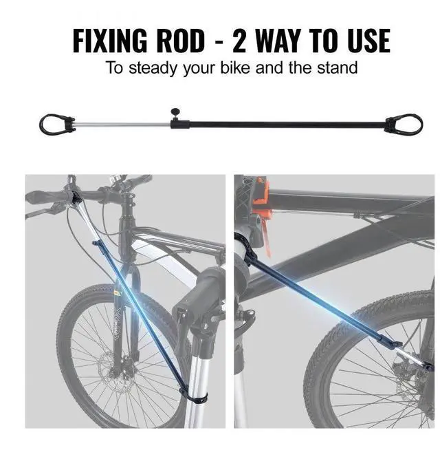 Alt view image 5 of 7 - VEVOR Bike Repair Stand, 66 lbs Heavy-duty Aluminum Bicycle Repair Stand, Adjustable Height Bike Maintenance Workstand with Magnetic Tool Tray Telescopic Arm, Foldable Bike Work Stand for Home, Shops