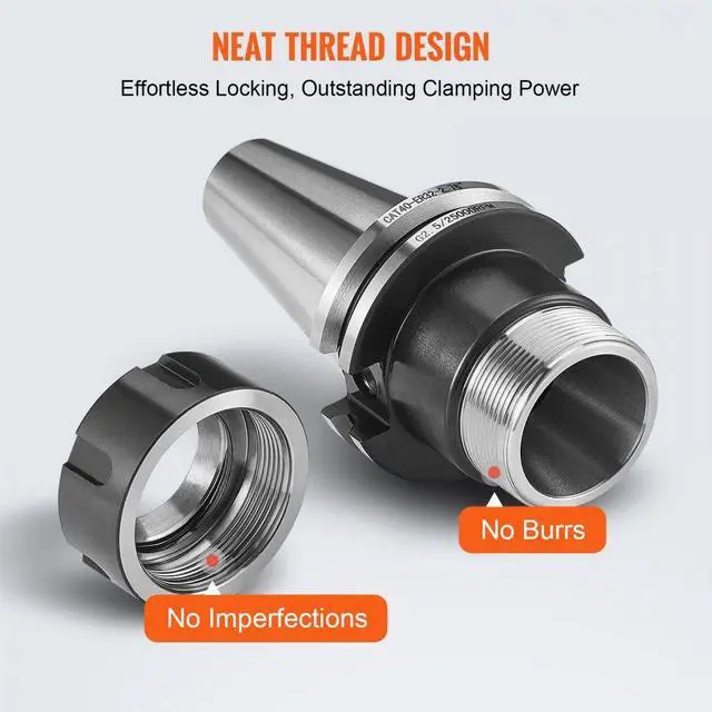 Alt view image 4 of 7 - VEVOR CAT40 Collet Holder ER 16/32 Collet Set, 35 PCs, SLN FMB ER16/32 APU Tool Holders Spring Steel Collet Chucks with 10 Pull Studs and 3 Wrenches, for Milling Machine Drill Presses Boring Machine