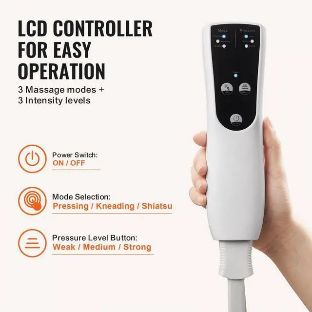 Alt view image 3 of 7 - VEVOR Full Leg Massager, Air Compression Leg Massager for Foot Calf Thigh Knee, 3 Modes & 3 Intensities, Leg Compression Massage Boots for Circulation, Relaxation, Pain Relief - Great Gift for Mom/Dad