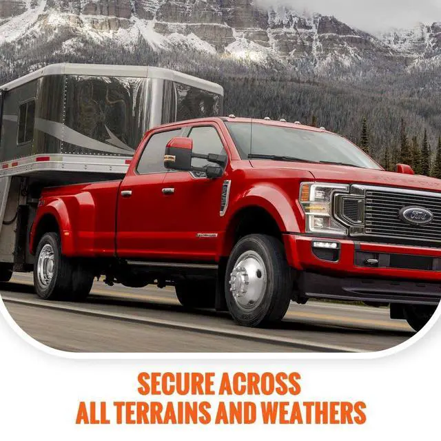 Alt view image 3 of 14 - VEVOR 19.5-inch 10 Lug Wheel Simulators, 304 Stainless Steel Wheel Simulator Kit with Mirror Polished Finish, 2 Front and 2 Rear Wheel Covers Fit for For Ford F450/F550 (2005-2020), 4 pcs